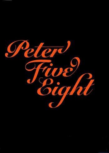 Peter Five Eight dvd release poster