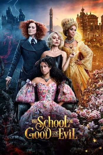 The School for Good and Evil dvd release poster