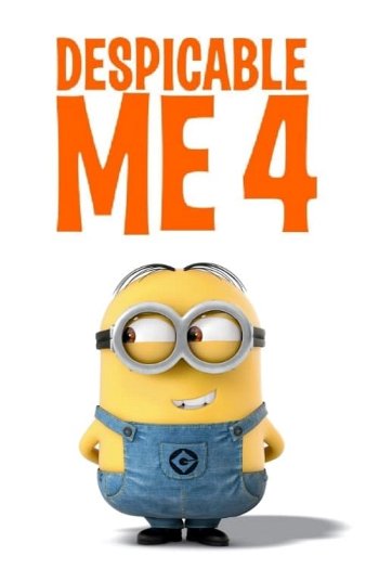 Despicable Me 4 dvd release poster